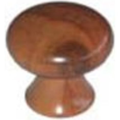 Pomolo in legno - Ø 27 mm. - radica