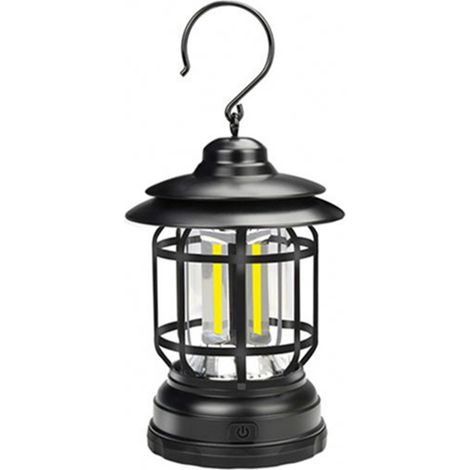 Outdoor-Campinglaterne, 2 Beleuchtungsmodi, Haken, tragbare Lampe mit hoher Leuchtkraft, ideal für Notfallsituationen beim Camping, Wandern und Angeln. (1/5)