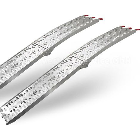 2x Auffahrrampe 2,28m Verladerampe Verladeschiene 340kg klappbar Auto (1/5)