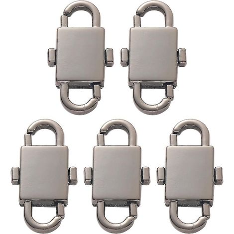 5 pièces de maillons de chaîne raccourcis, petits clips, pièces de longueur de chaîne de sac raccourcies (1/4)