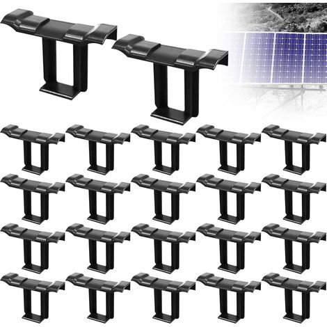 Clips de Drainage pour Panneau Solaire 22 Pièces Clip de Vidange de Boues pour Panneau Photovoltaïque 30mm pour Vidange d'Eau Camping-Car Toit (1/5)