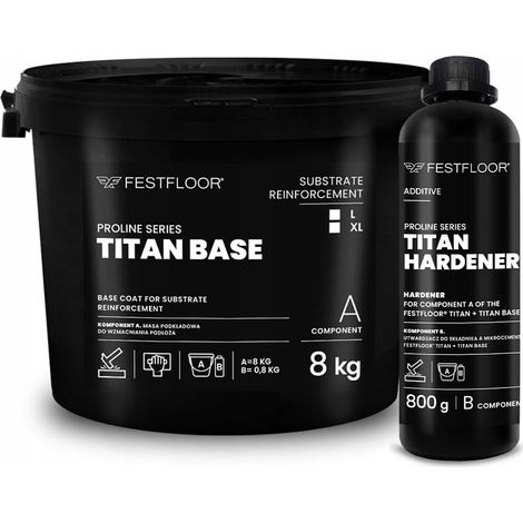 TITAN BASE 8 KG + 0,8 KG - primer per microcemento Titan (1/3)