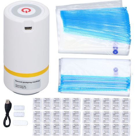 Kit sous vide pour Filament d'impression 3D, pompe automatique 5V 3W, 2 tailles, sacs de stockage de poussière scellés pour bobines de 0.5kg 0.75kg 1kg 2kg (1/5)