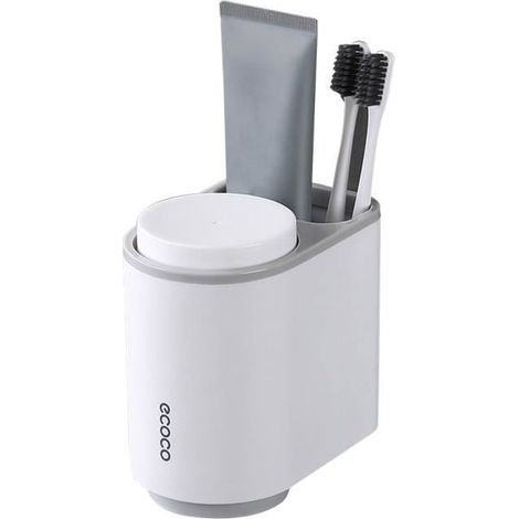Porte-brosse à dents Ecoco magnétique monté au mur Brosse à dents tasse organisateur Brosse à dents support Model1 multicol CLOTURE (1/4)