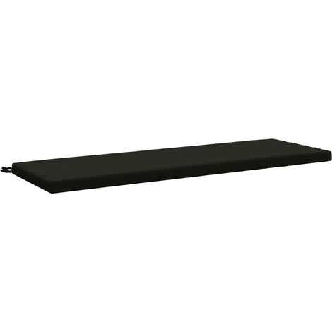 Cuscino per panchina SOEST 100% Poliestere Nero 140 x 50 x 5 cm vidaXL (1/5)