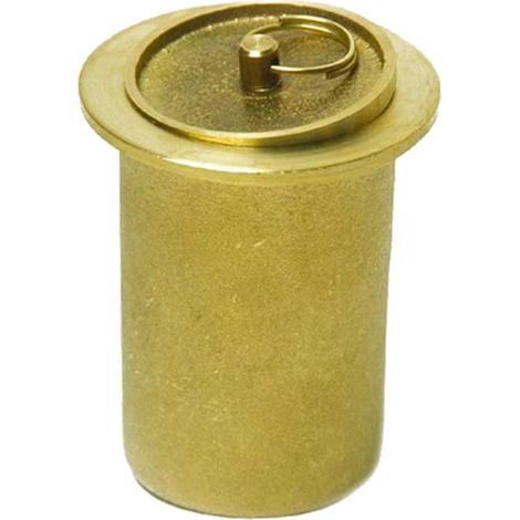 PILETTA DOCCIA MODELLO CATANIA IN OTTONE GIALLO mm 40 - H. 60 mm