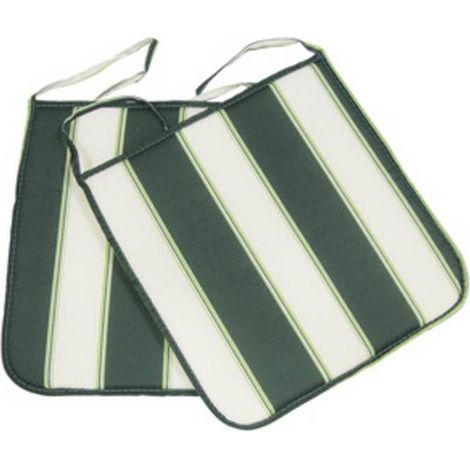 4 x CUSCINO PANAREA 39X39X2CM  RIGATO VERDE