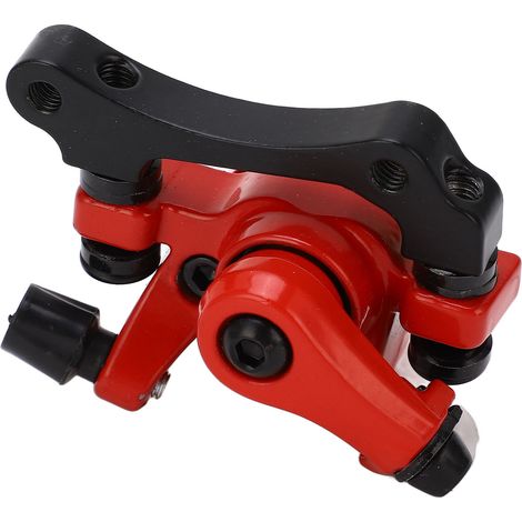 Scheibenbremse für Elektroroller, rechte Seite, mechanischer Bremssattel aus Aluminiumlegierung, 10 Zoll, rot. (1/4)