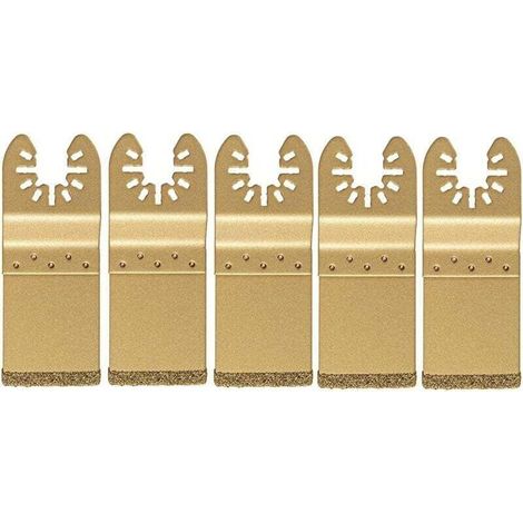 Lame de Scie DiamantéE Oscillante Universelle 5 PièCes/Ensemble pour la LibéRation Ajustement Lame Multi-Outils Coupe Dics