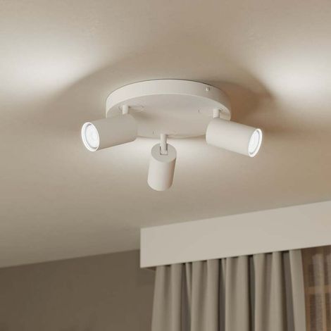 [NEUWERTIG] B-Ware Eglo Deckenlampe Telimbela-Z LED dimmbar Strahler Farbwechsel 3-flammig weiß (1/2)