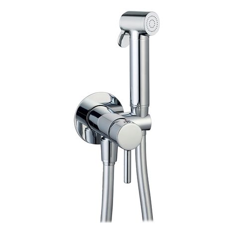 SET MISCELATORE A INCASSO TONDO CON SHUT-OFF E SUPP.INTEGRATO- Cromo- DH- pezzi 1