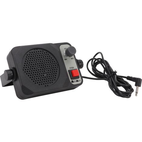 Haut-parleur externe pour talkie-walkie 8 ohms, son puissant Hi-Fi, volume réglable, compatible YAESU et KENWOOD (1/5)