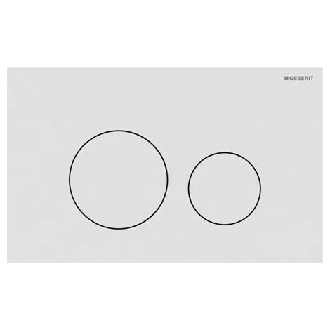 PLACCA DI COMANDO SIGMA 40 2 TASTI ROTONDI- Bianco Opaco- GEBER- pezzi 1
