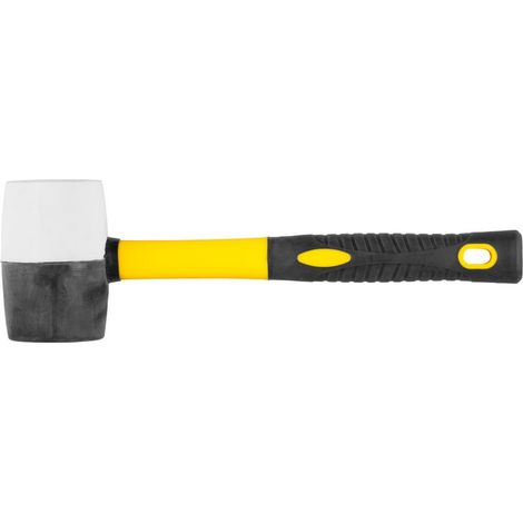 Hammer Strend Pro HM231 450 g, 300mm, Gummihammer, BlackWhiteHead, Fiberglasgriff, TPR