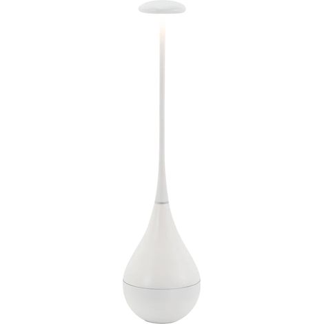 Zafferano Dondolina - Lampe De Table Led Rechargeable Ip65, Sans Fil, Variateur - Design Italien, Couleur Blanche (1/3)