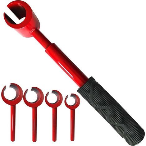 Ej.Life 4pcs Clé de réglage de l'écart de charnière pour le réglage de charnière de porte lourde résidentielle et commerciale, clé de réparation de charnière,14mm/18mm/23mm/25mm (1/5)