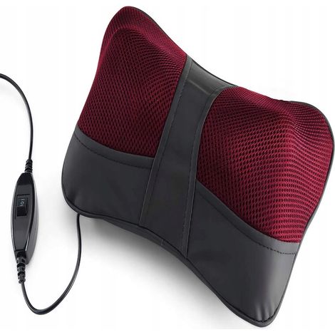 Cojín de masaje eléctrico para espalda, cuello, muslos, shiatsu y piernas.