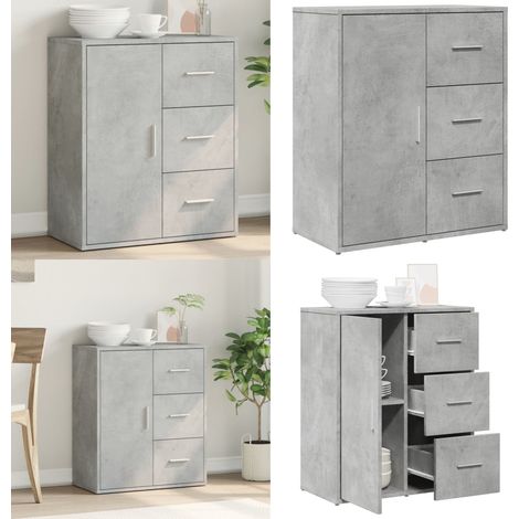 Sideboard Betongrau 60x31x70 cm Holzwerkstoff - Sideboard - Wohnwand - TV-Schrank - Regal - Möbelstück - Home & Living