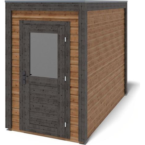 Casetta da giardino in legno Veya 1.59x3.09 m - 4.91 m2 - 28 mm - impregnata - 000160 (1/3)