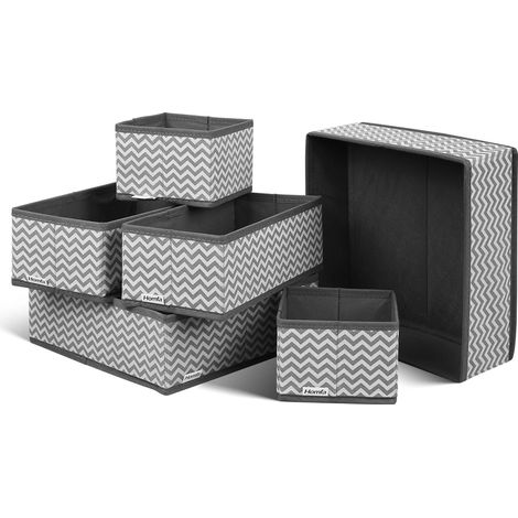 Solutions de rangement efficaces, boîtes de rangement cubiques robustes, boîtes de rangement pliables en tissu avec poignées pour l'organisation de la maison (1/5)
