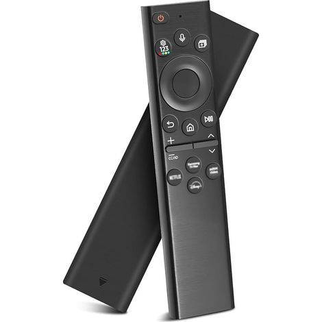 Télécommande Vocale de Rechange pour S-amsung, BN59-01385A Télécommande Universelle de Rechange pour Samsung Smart TV avec 4 Touches de Raccourci, avec The Frame Neo QLED, Smart 4K Crystal UHD Series (1/5)