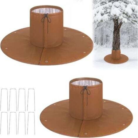 Set di 2 protezioni invernali per radici di palme, protezione dal gelo, protezione dal freddo per piante e alberi fino a 30 cm di diametro, protezione invernale (1/4)