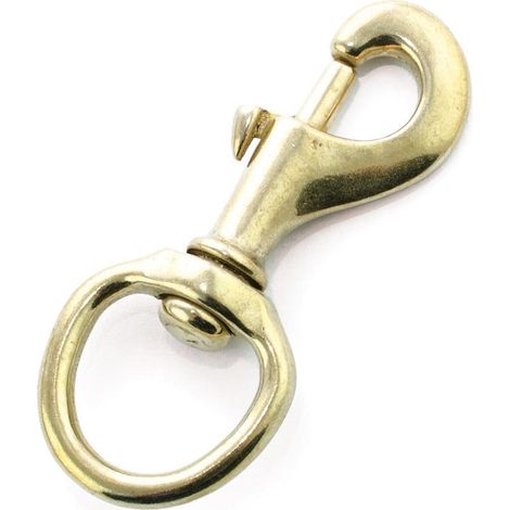 Mousqueton long en laiton avec ensemble de chambre à coucher rond de taille moyenne, une couleur or