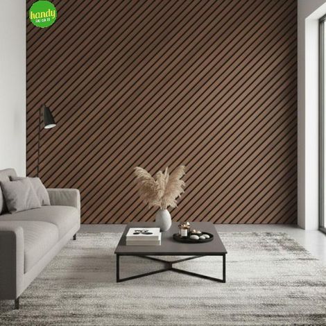 Pannello acustico Atlas 60x60cm Noce Scuro 4pz