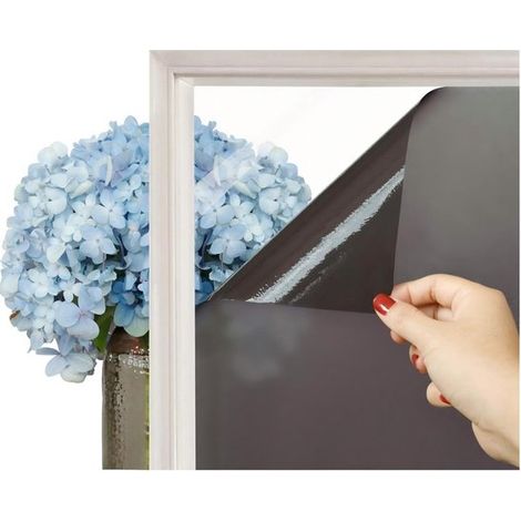 Dos láminas para ventanas para mayor privacidad,lámina opaca para ventanas,lámina electrostática para ventanas,45x100cm,adecuada para baños (1/5)