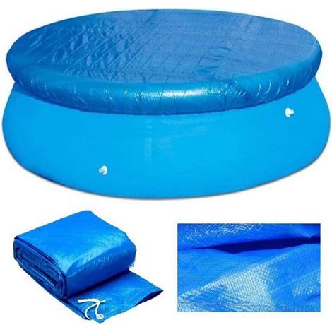 Solarabdeckung für runde aufblasbare Pools – 1,8 m staub- und hitzebeständige Abdeckung – Schutzhülle (1/5)