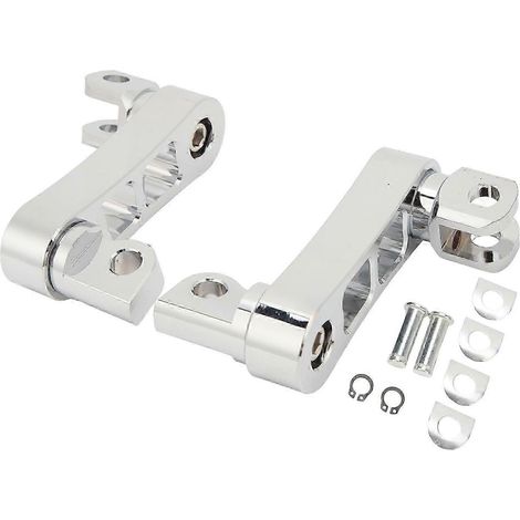 Supporto di prolunga per pedale moto regolabile a 360°, robusto e durevole, adatto ai viaggi, galvanizzato. (1/5)