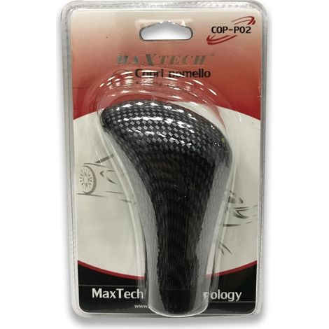 TRADE SHOP - Marce Pomello Per Auto Camion Universale Leva Cambio Fibra Carbonio Maxtech Cop-p02 -