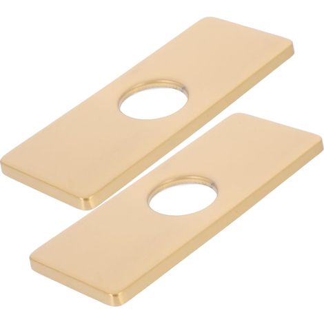 2 pièces Cache-plaques Robinet Acier Inoxydable (1/5)