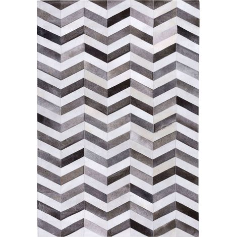 Teppich AKSAZ Bunt 140 x 200 cm Echtleder