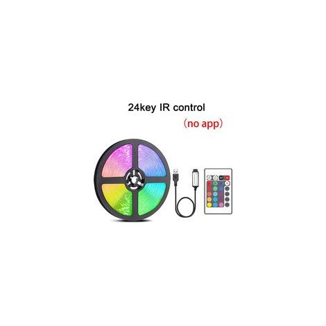 20 m lange RGB-LED-Lichterkette für den Außenbereich, 24-Tasten-Fernbedienung, dekorative Beleuchtung für Schlaf- und Wohnzimmer, TV-Hintergrundbeleuchtung (1/5)