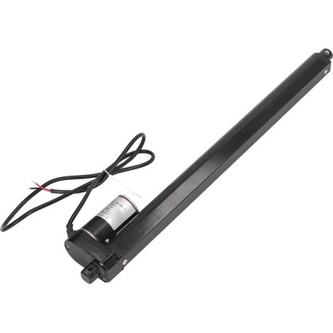 Vérin électrique 400mm course 1000N IP65 étanche silencieux alliage aluminium noir actionneur linéaire 24V pour lit canapé (1/5)