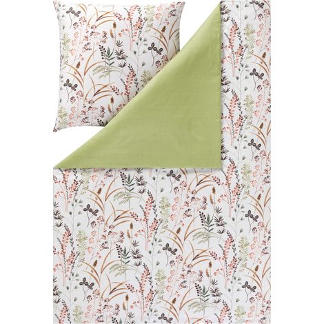 Estella 3424/510 Maria Mako Parure de lit en satin 160x200cm 3 pièces (1/3)