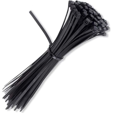 100 colliers de serrage autobloquants en nylon robuste de 20 cm (1/3)
