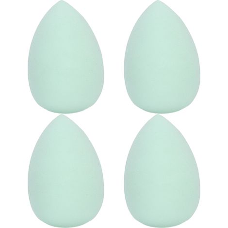 Éponge maquillage FOCALLURE 4 pièces double usage humide/sec, poudre libre douce, lot d'accessoires cosmétiques FA136Cyan (1/5)