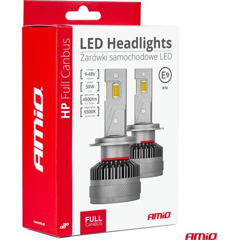 Ampoules LED pour voiture série HP, compatibles Canbus, HB3 9005/HIR1 9011/H10 6500K amio-03678 (1/5)