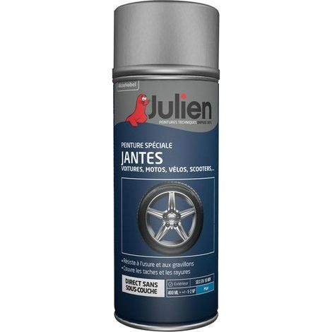 Vernice spray speciale per cerchioni - opaco nero - 400 ml - Julien (1/3)