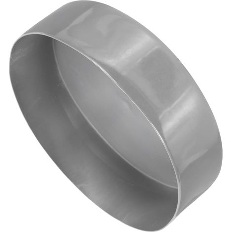 Rubber End Cap 180 mm Dark Grey 50 mm Height Round Vinyl Plastic Pipe End Caps for Tubes, Fences, Poles, Furniture, Ramps (1/5)