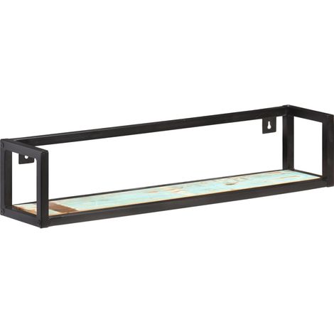 Étagères murales 2 pcs,Étagère flottante 80 cm Bois de récupération massif CFW26665 (1/5)
