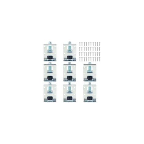 8-teiliges Set verstellbarer Möbelfüße für Schränke, robuste Nivellierfüße, stabile Möbelfüße, verstellbare Möbelfüße für Tische, Regale, Schränke, Werkbänke – Crezuo