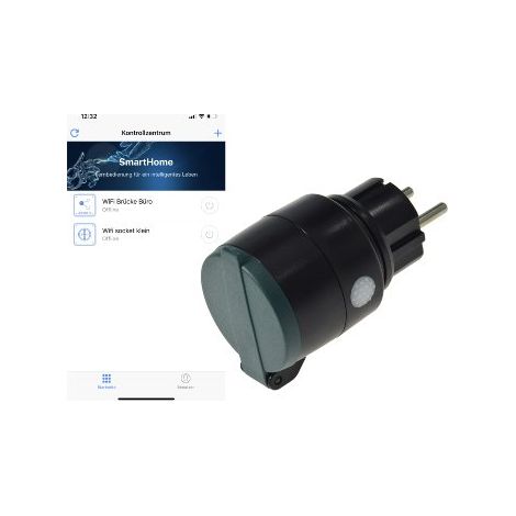 ChiliTec Outdoor Wifi Steckdose IP44 Aussensteckdose WLAN App (1/5)