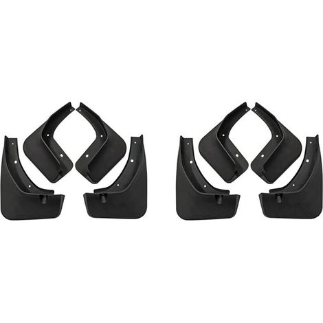 Kit di parafanghi per auto composto da 8 pezzi per modelli ZS 2020-2021, includente parafanghi, paraspruzzi e coperture per parafanghi.