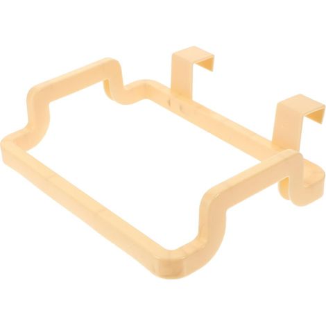 Support de sac poubelle suspendu pour armoire de cuisine, support de rangement pour sacs poubelles (jaune) (1/5)