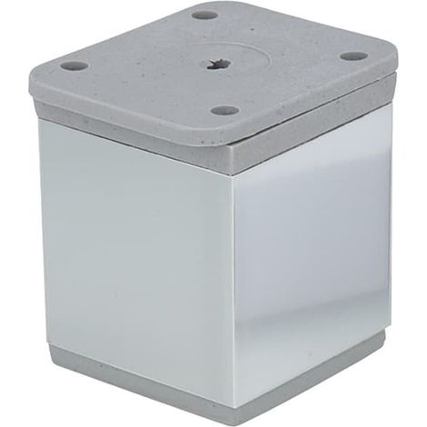 Möbelfuß eckig Höhe 50mm für TV Möbel & Schränke - Möbelstempel höhenverstellbar (1/5)