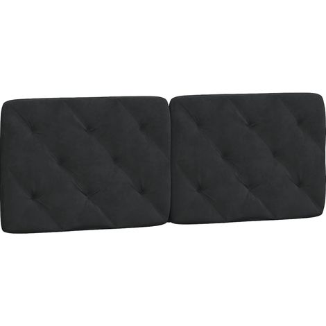 Maison Exclusive - Cuscino Testiera Nero 120 cm in Velluto
