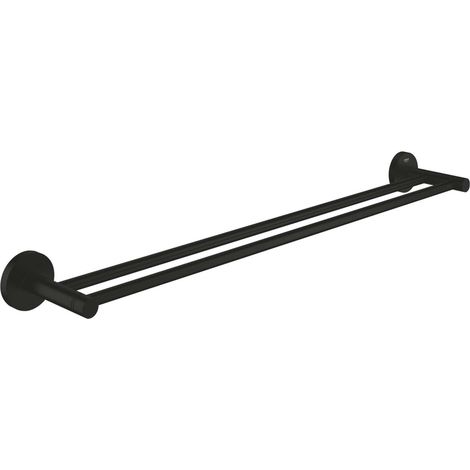 Grohe QuickFix Start - Portasciugamani doppio, nero opaco 412032430 (1/2)